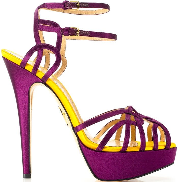 Charlotte Olympia Ursula Sandals Purple