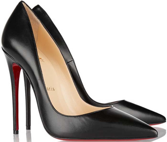 Christian Louboutin "So Kate" Patent 120mm Red Sole Pump in Black