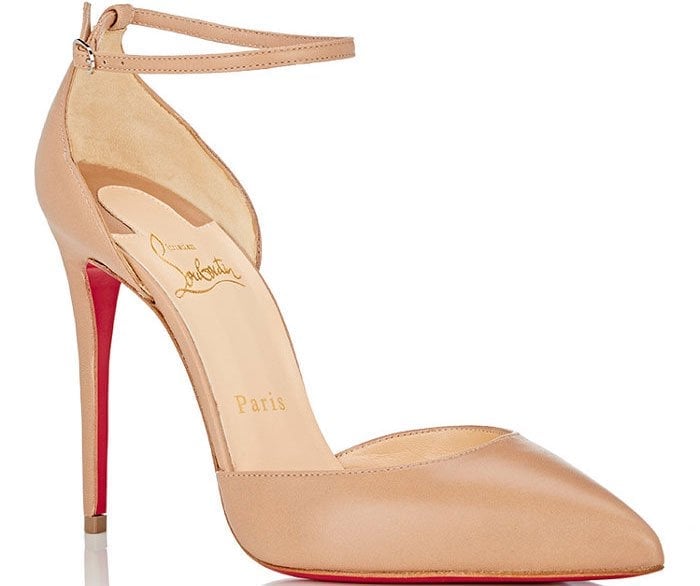 Nude Christian Louboutin "Uptown" Pumps