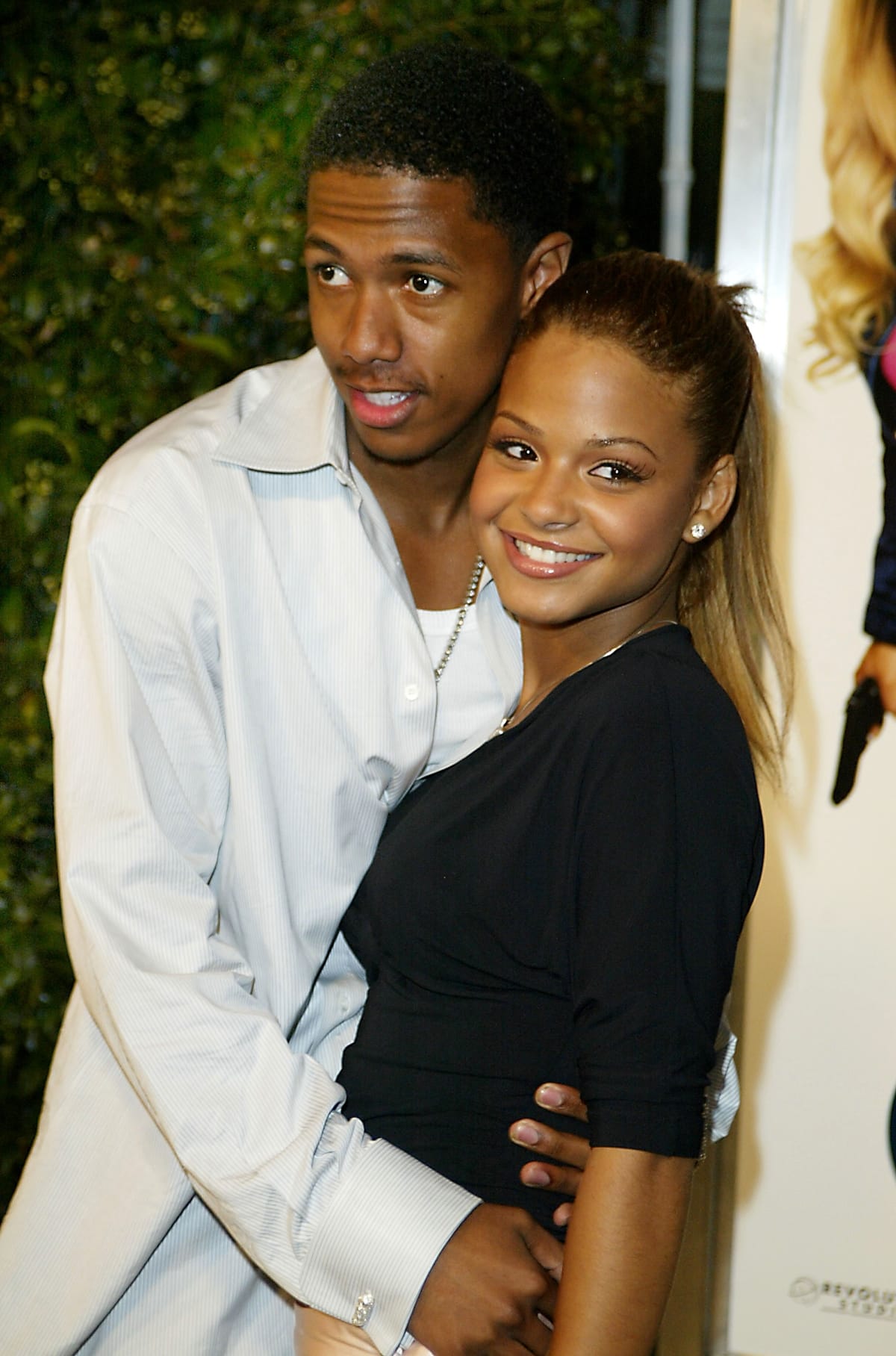Christina Milian and her boyfriend Nick Cannon at the premiere of the movie White Chicks