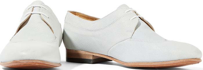 Dieppa Restrepo "Luca" Textured Leather Lace-ups