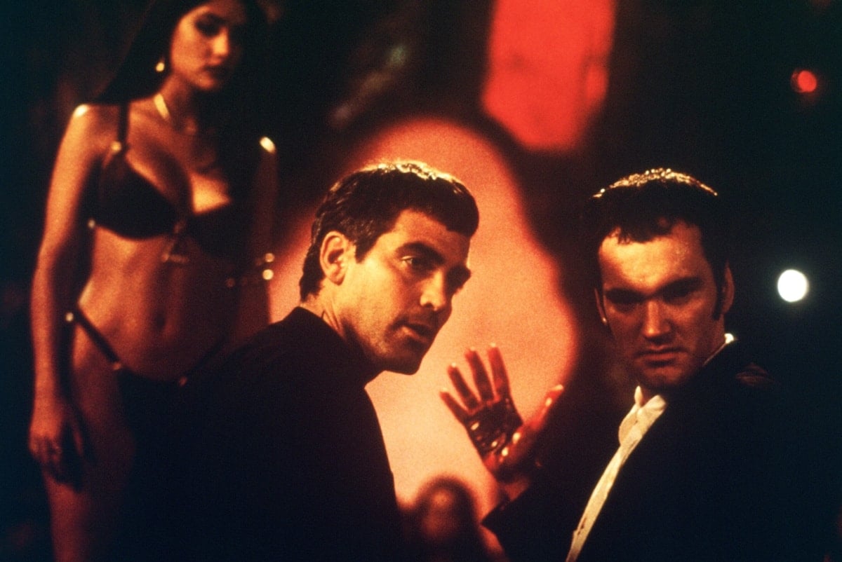 Quentin Tarantino wrote the screenplay and George Clooney starred as Seth Gecko in the 1996 American action horror film From Dusk till Dawn
