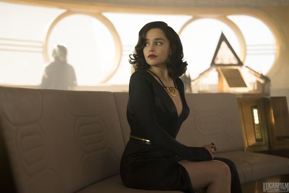 Emilia Clarke as Qi'ra in the Star Wars film Solo: A Star Wars Story