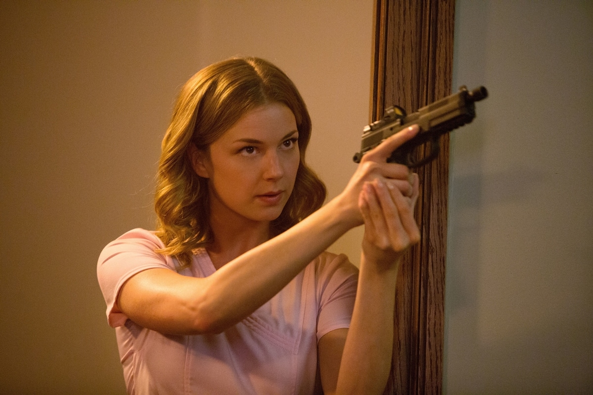 Emily VanCamp as Sharon Carter / Agent 13 in the 2014 American superhero film Captain America: The Winter Soldier