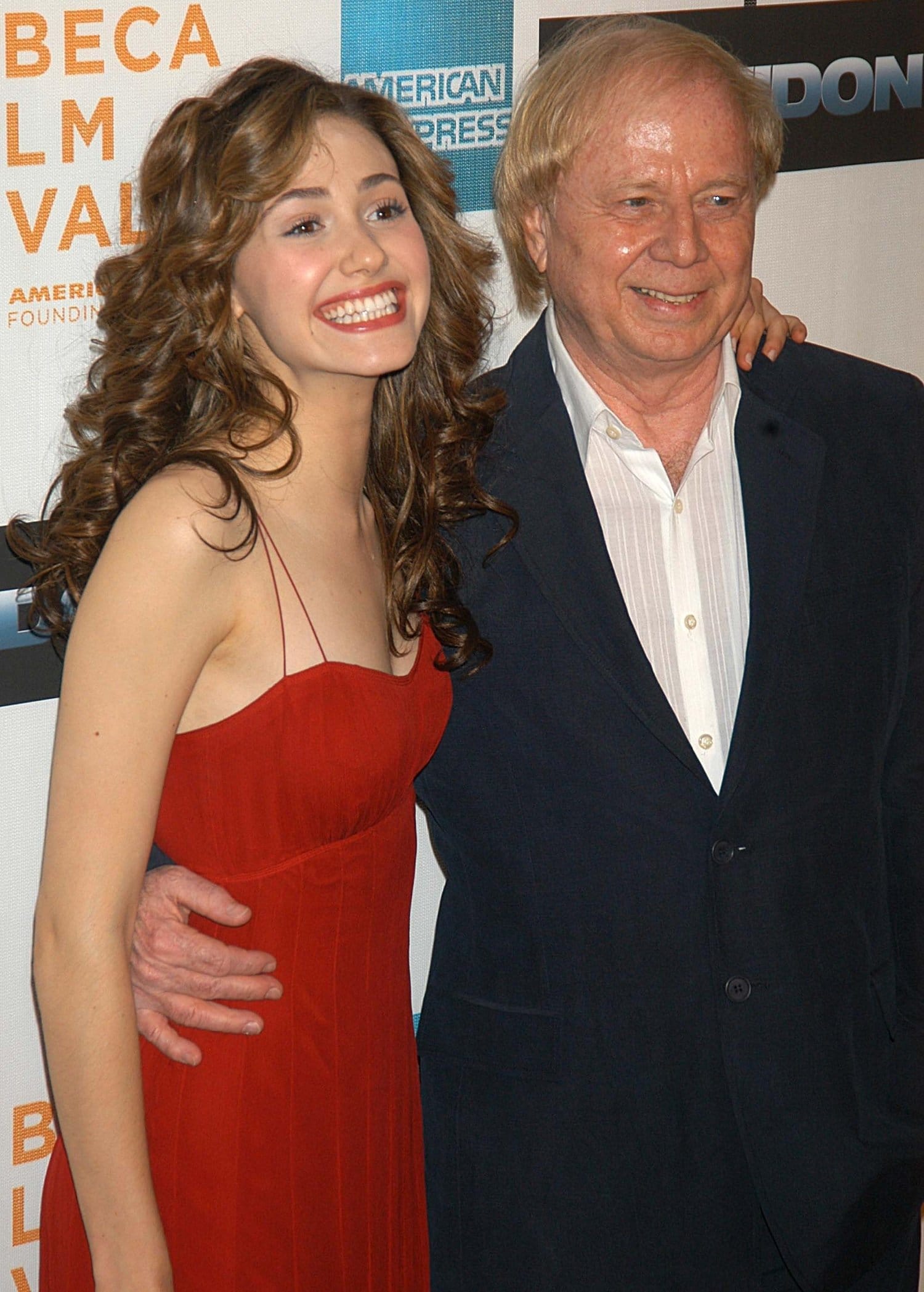 Emmy Rossum and Wolfgang Petersen during the 5th Annual Tribeca Film Festival screening of Poseidon