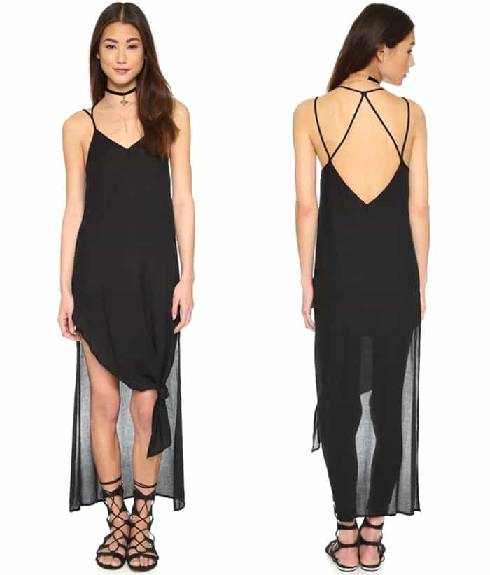Free People Tie Up Knotted Slip3