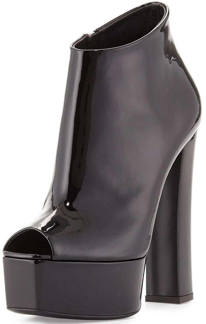 Giuseppe Zanotti Lavinia Peep-Toe Platform Booties