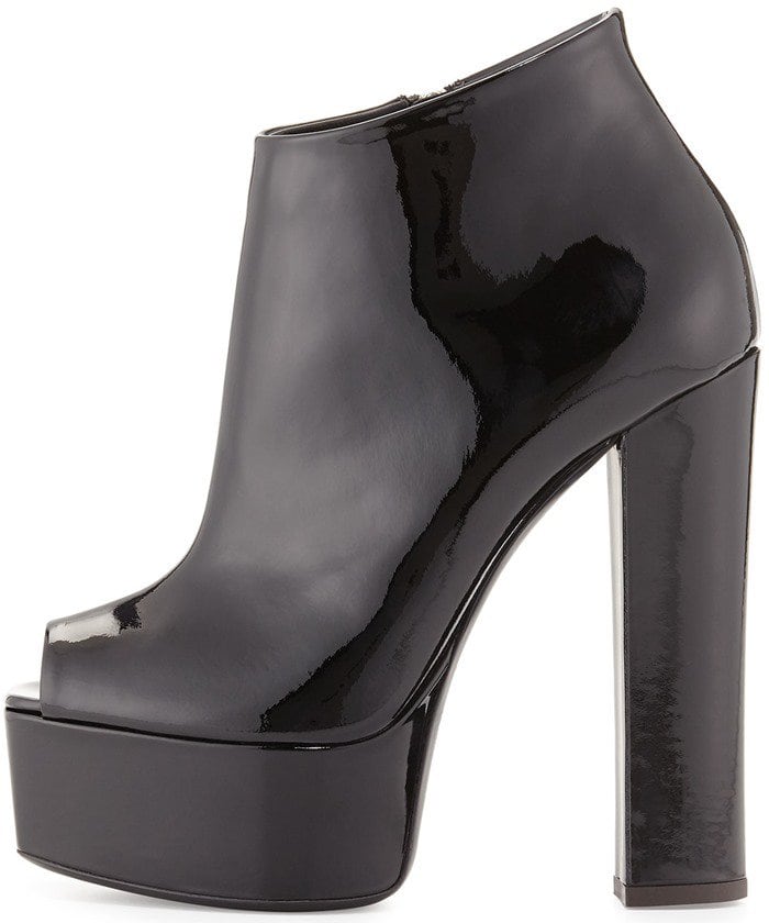 Giuseppe Zanotti Lavinia Peep-Toe Platform Booties