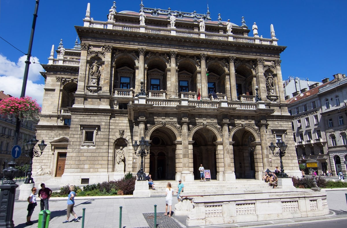 The scenes from The Grand Belle Hotel in Paris were filmed at The Hungarian State Opera House located in central Budapest