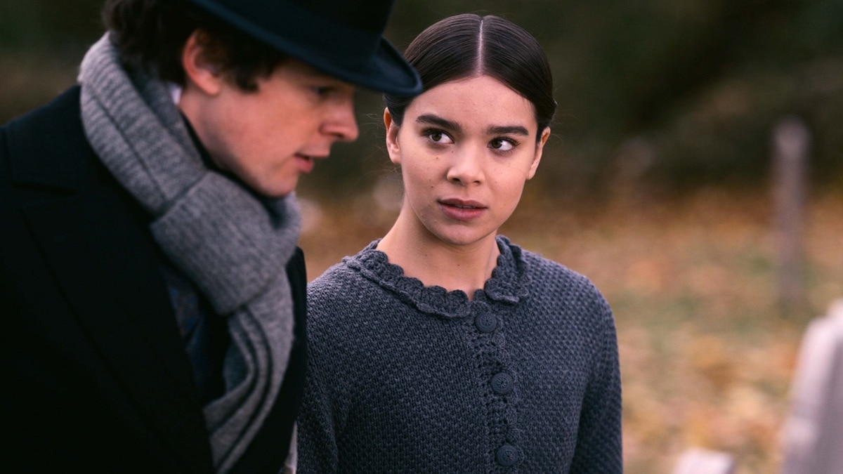 Hailee Steinfeld stars as Emily Dickinson and Adrian Blake Enscoe portrays Austin Dickinson in the American TV series "Dickinson"