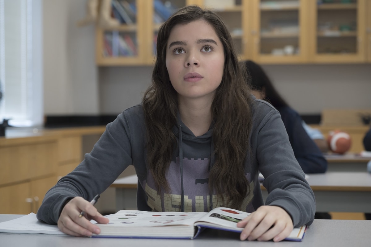 Hailee Steinfeld as Nadine Franklin in the 2016 American coming-of-age comedy-drama film The Edge of Seventeen
