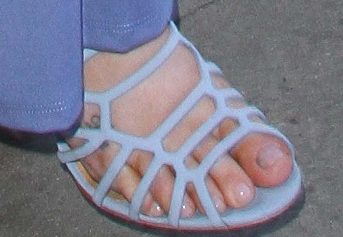 Iggy Azalea's feet in Schutz "Juliana" cage sandals