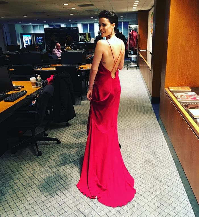 Jaimie Alexander uploads a behind-the-scenes photo of her PaleyLive experience in New York