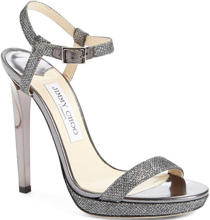 Jimmy Choo Claudette Ankle Strap Platform Sandals