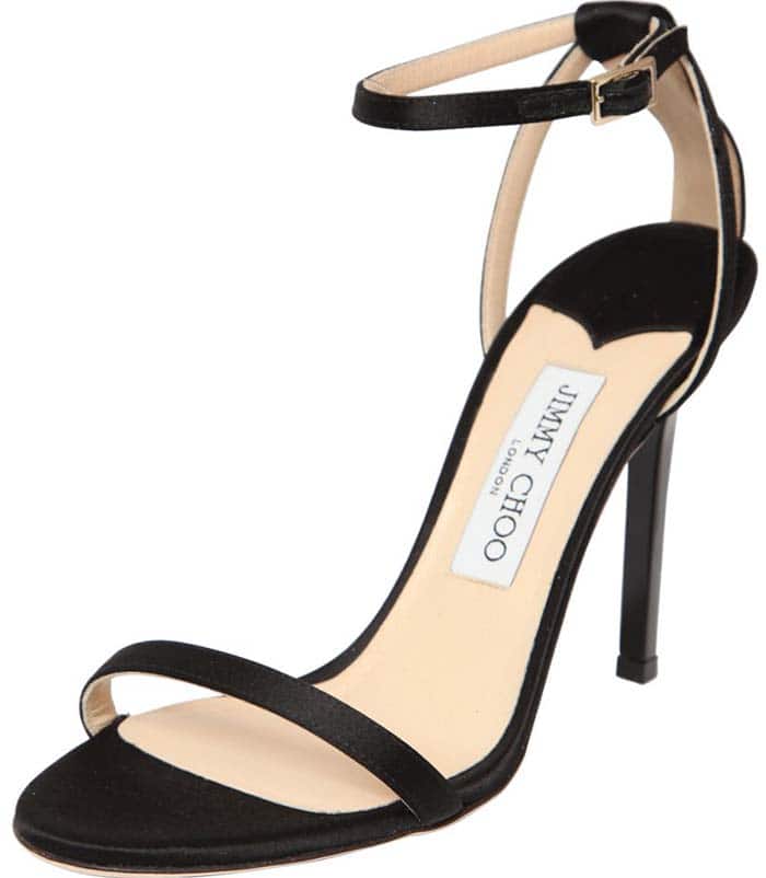 Jimmy Choo “Minny” Silk Satin Sandals