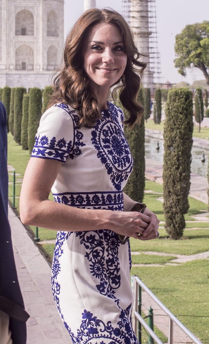 Kate Middleton wears her hair down as she ends her royal tour of India and Bhutan