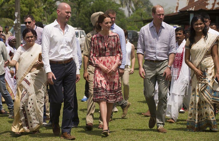Prince William and Kate Middleton visited the Centre for Wildlife Rehabilitation and Conservation (CWRC) near Kaziranga National Park on April 13, 2016, as part of their official visit to India