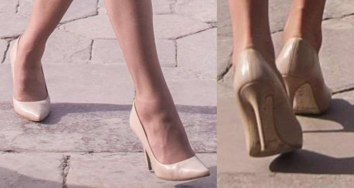Kate Middleton's feet in nude LK Bennett pumps