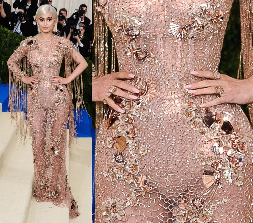 Kylie Jenner's nails at the 2017 Metropolitan Museum of Art Costume Institute Gala