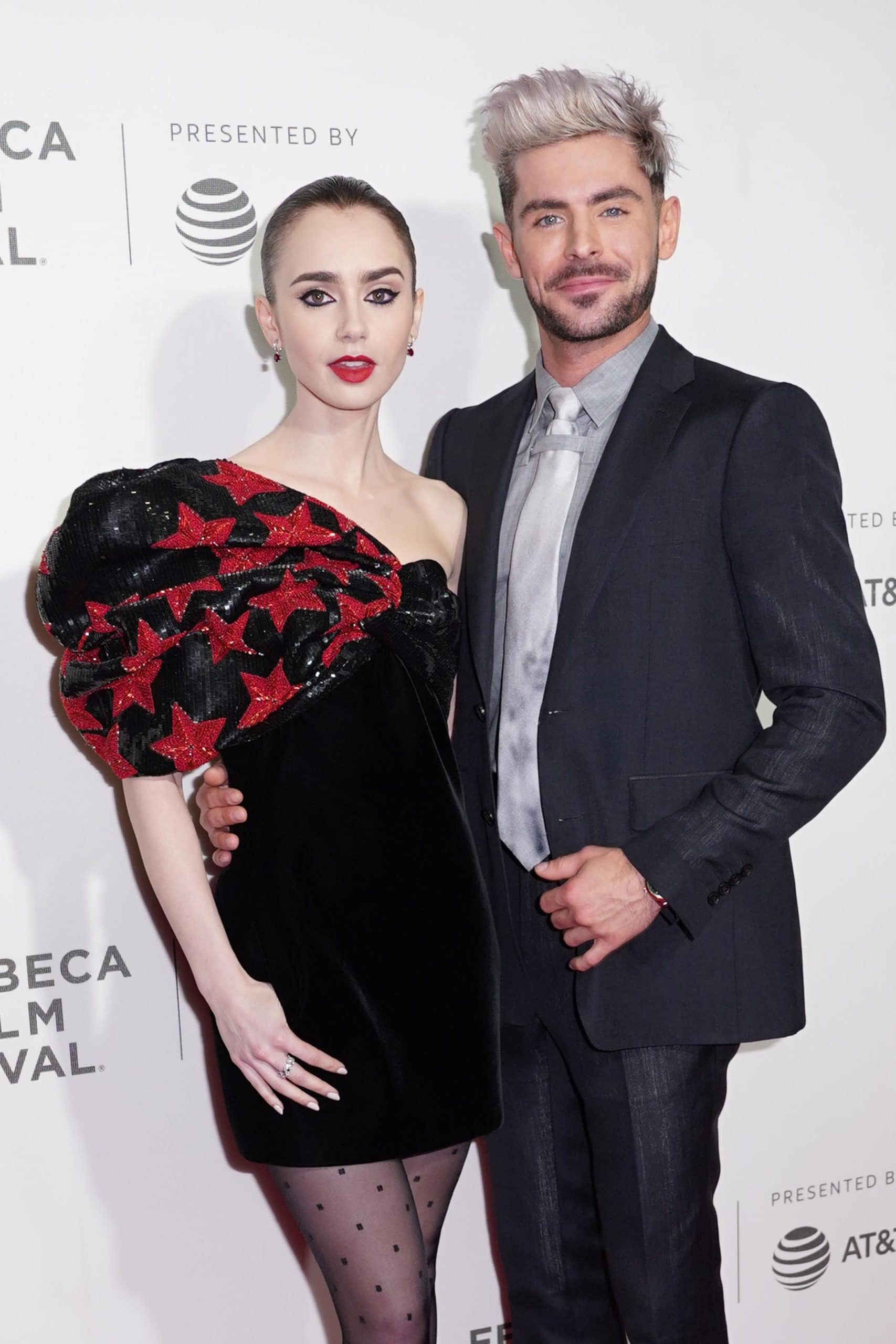 Lily Collins and Zac Efron, who dated casually in 2012, attend the screening of "Extremely Wicked, Shockingly Evil and Vile"