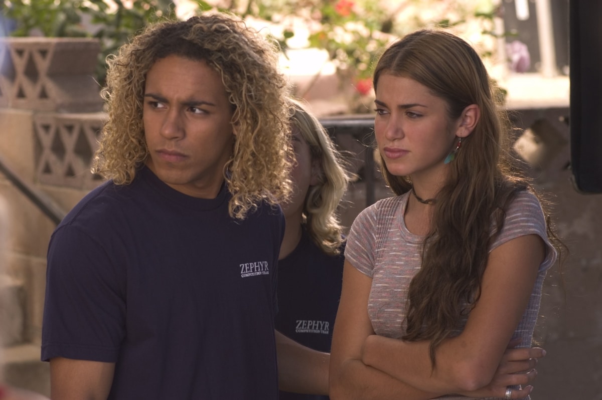 Victor Rasuk as Tony Alva and Nikki Reed as Kathy Alva in the 2005 American biographical drama film Lords of Dogtown