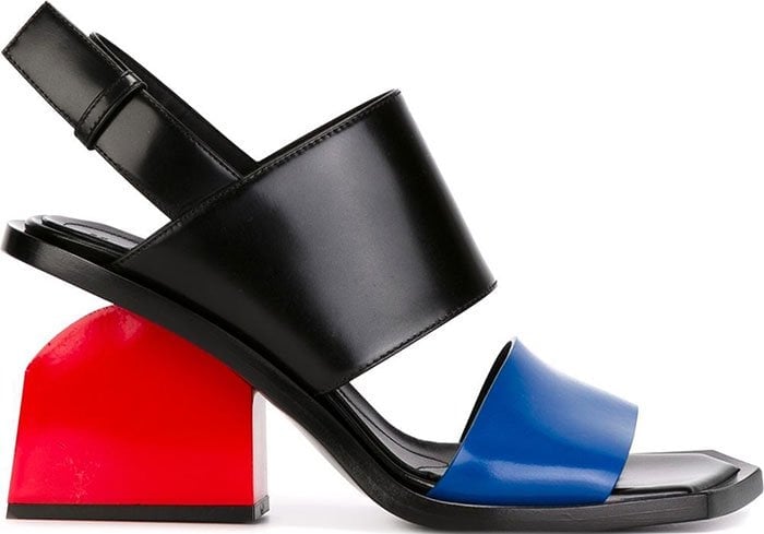 Marni Colorblock Slingback Colorblock Sandals