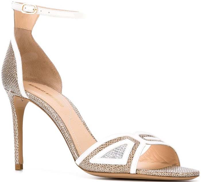 Nicholas Kirkwood "Outliner" Lurex Ankle-Strap Sandals