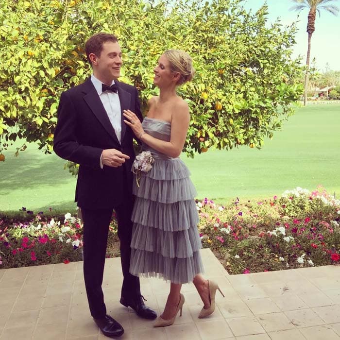 Nicky Hilton uploaded an Easter photo of her and husband James Rothschild all dressed up