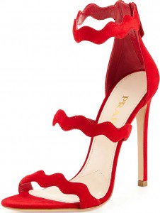 prada wavy strap heels