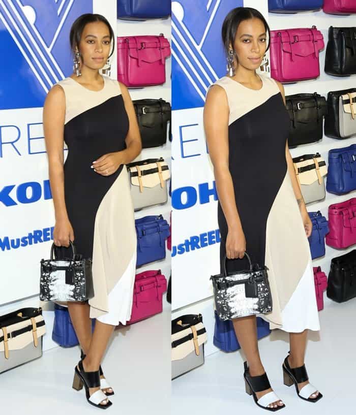 Solange Knowles at the Reed and Kohl’s collection launch in New York on April 20, 2016