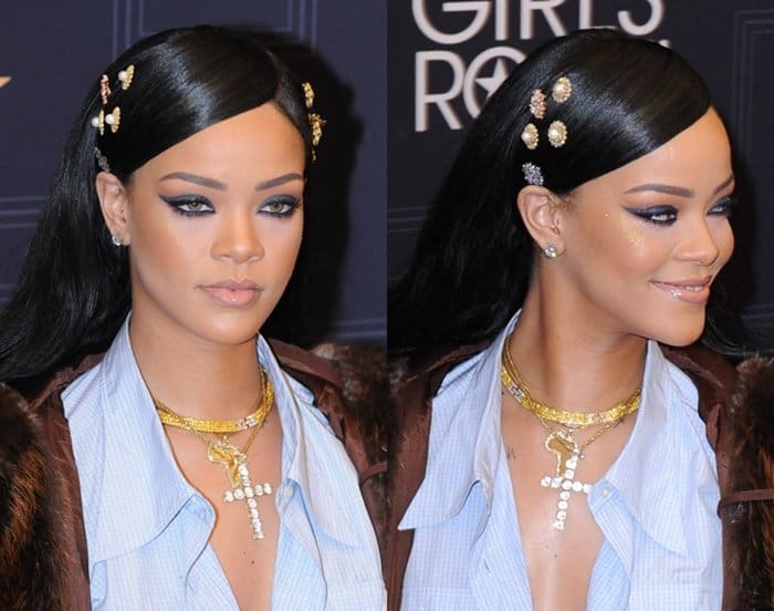 Rihanna accessorized with jewelry from Le Vian, Bavna and Jacquie Aiche