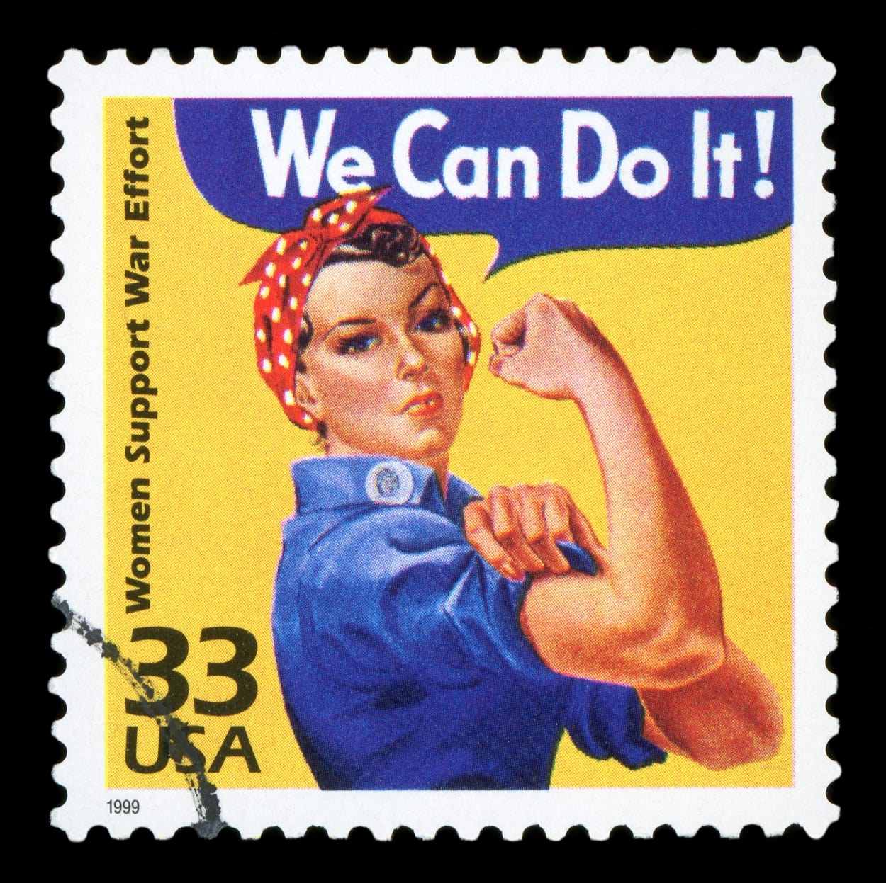 Christina Aguilera was clearly inspired by Rosie the Riveter, an allegorical cultural icon of World War II