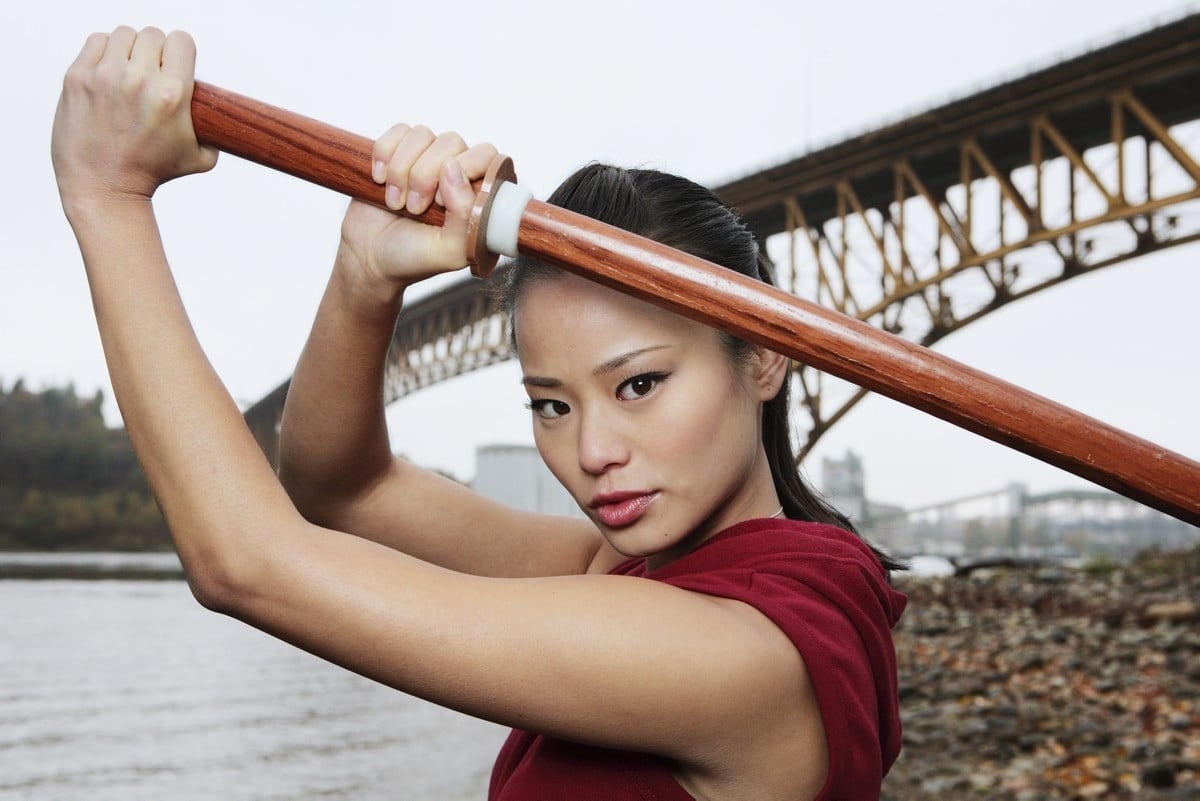Jamie Chung as Heaven Kogo in the six-hour mini-series Samurai Girl