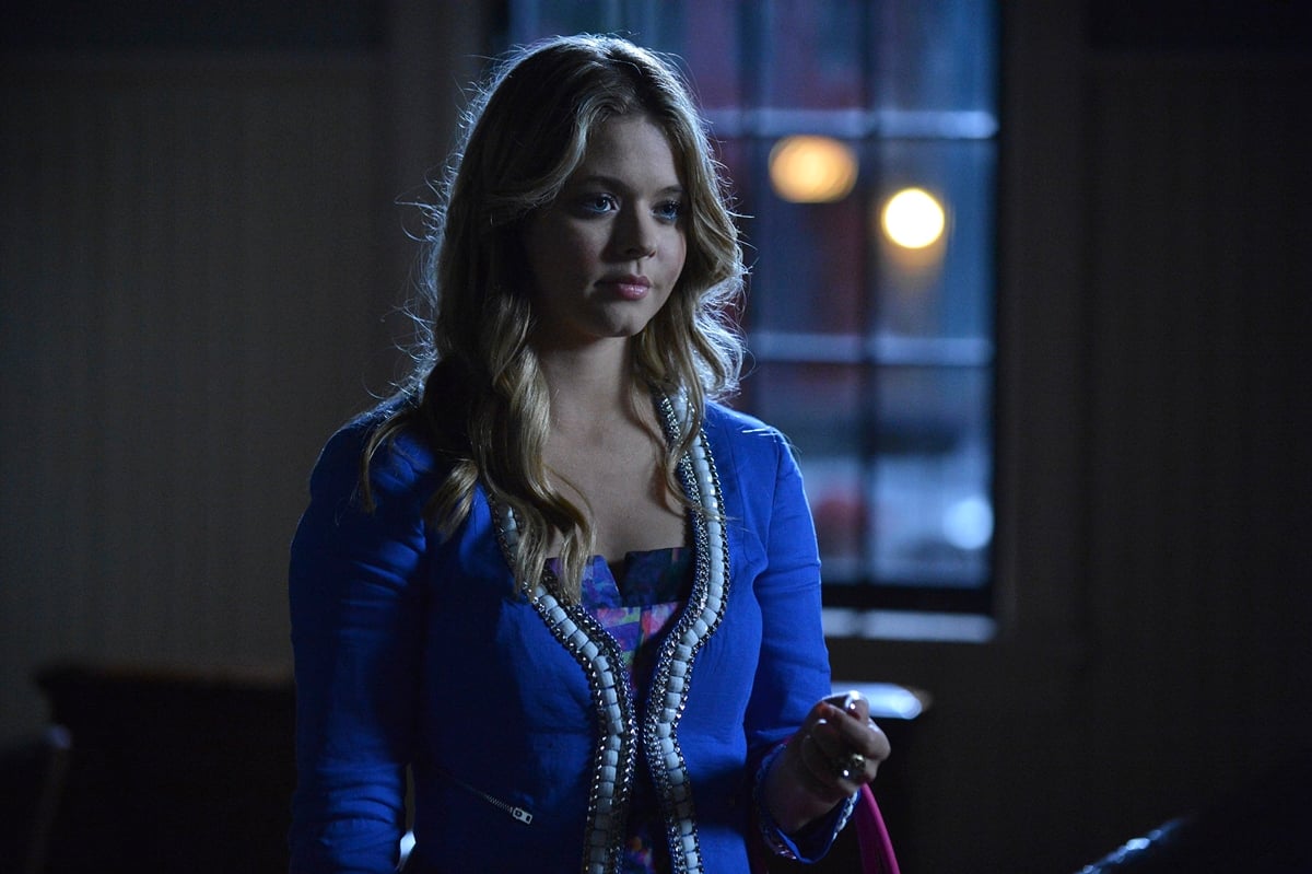 Sasha Pieterse as former former "queen bee" Alison DiLaurentis in Pretty Little Liars