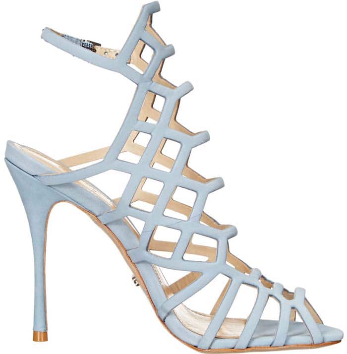 Schutz "Juliana" Cage Leather Sandals