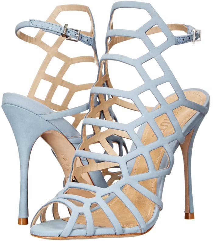 Schutz "Juliana" Cage Leather Sandals