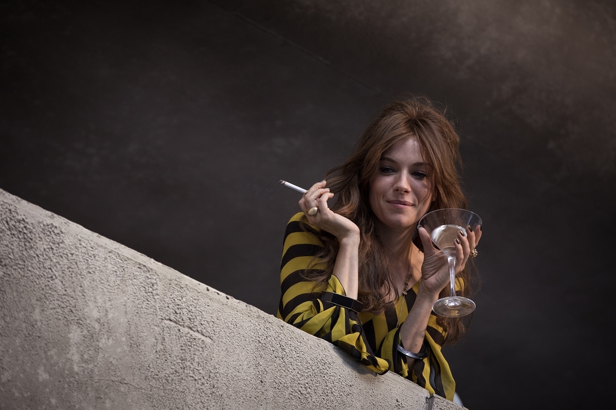 Sienna Miller as Charlotte Melville in the 2015 British dystopian film High-Rise