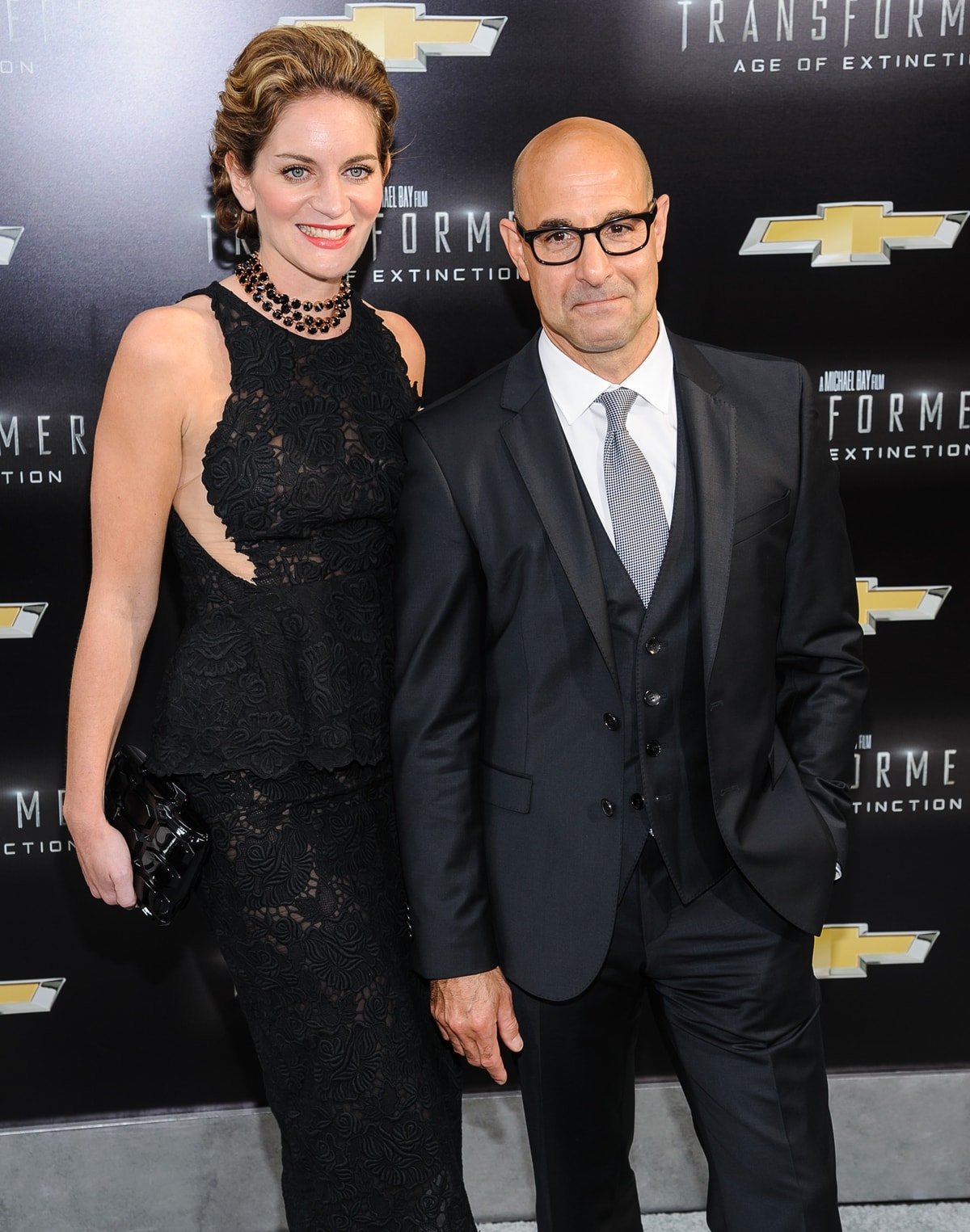 Stanley Tucci is much shorter and older than his wife Felicity Blunt