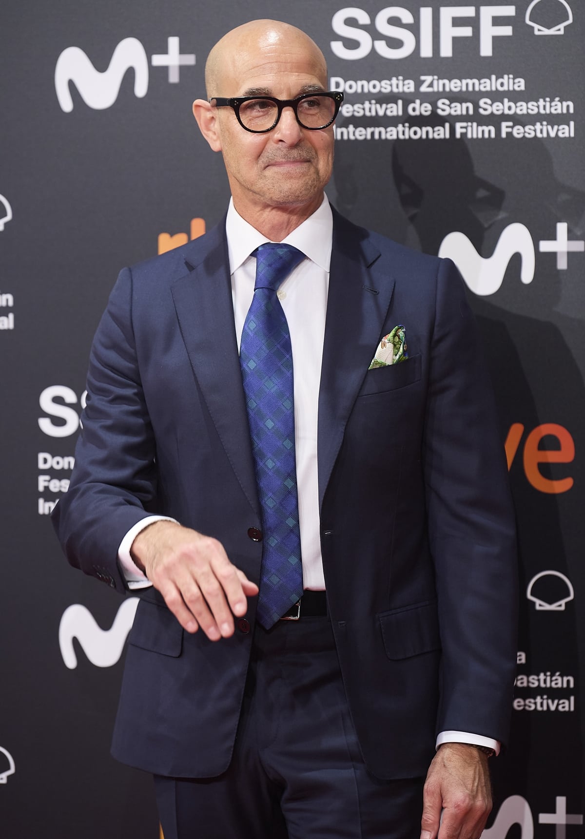 Stanley Tucci attends the premiere of "La Fortuna" held during the 69th annual San Sebastian Film Festival