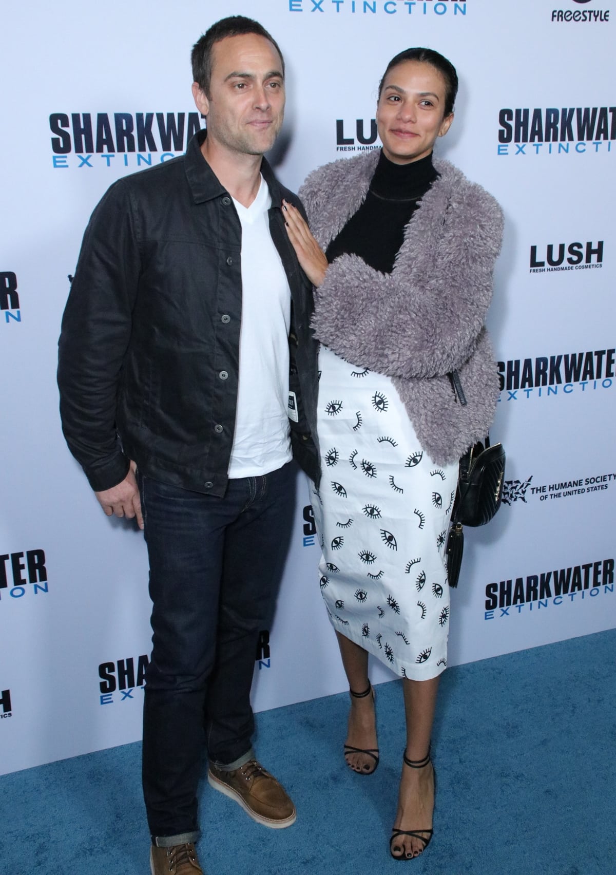 Stuart Townsend with his wife Agatha Araya at a screening of Freestyle Releasing's "Sharkwater Extinction"