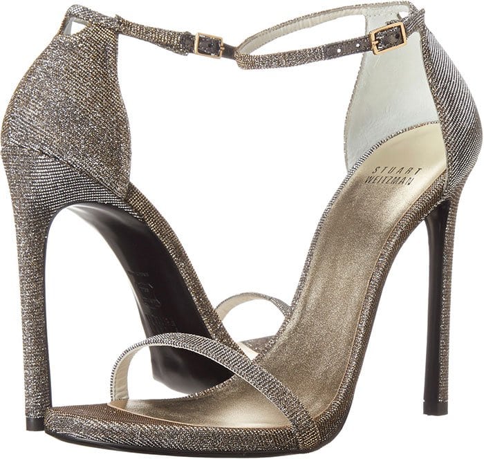 Stuart Weitzman Glittery Nudist Sandals