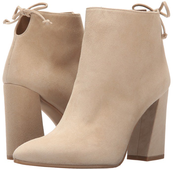 Stuart Weitzman Grandiose suede ankle boots in Buff Suede