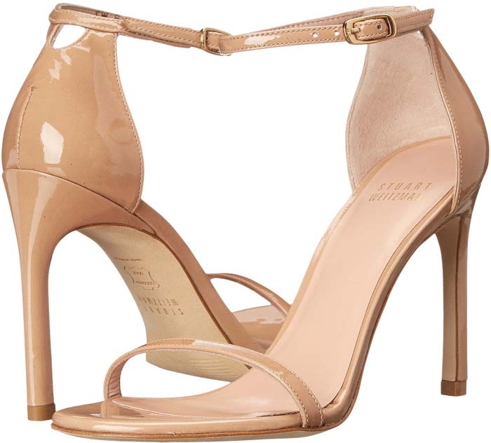 Stuart Weitzman 'Nudist Song' Patent-Leather Sandals