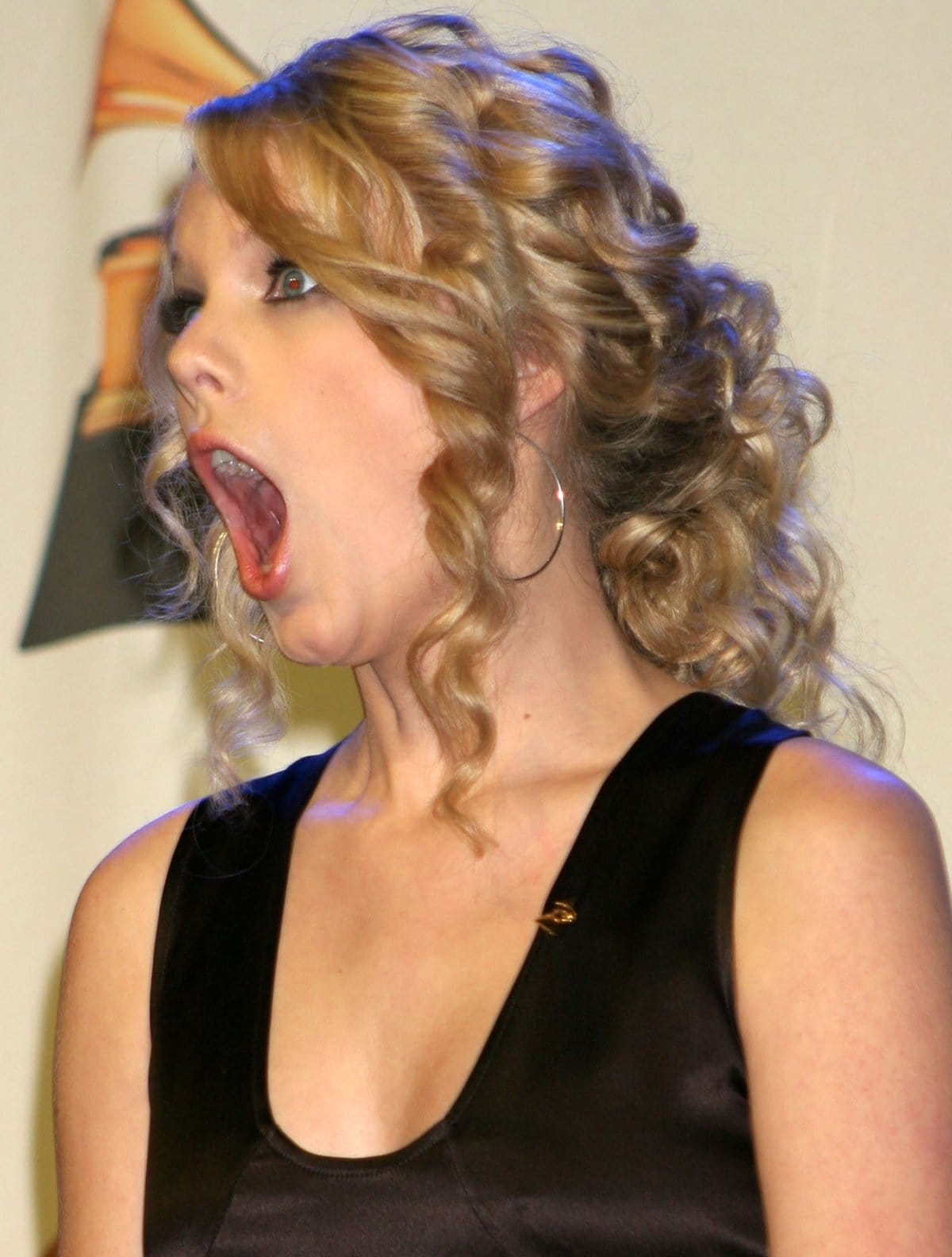 We imagine this is what Taylor Swift looks like whenever she sees her bank statement