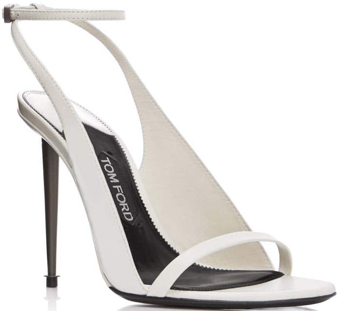 Tom Ford Spike Heel Sandal in Chalk