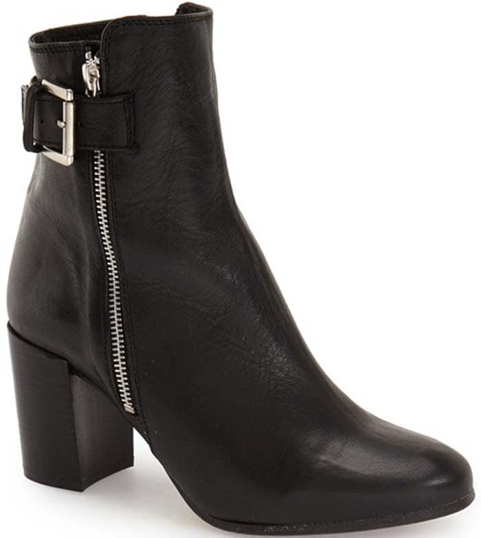 Topshop "Mega Buckle" Booties