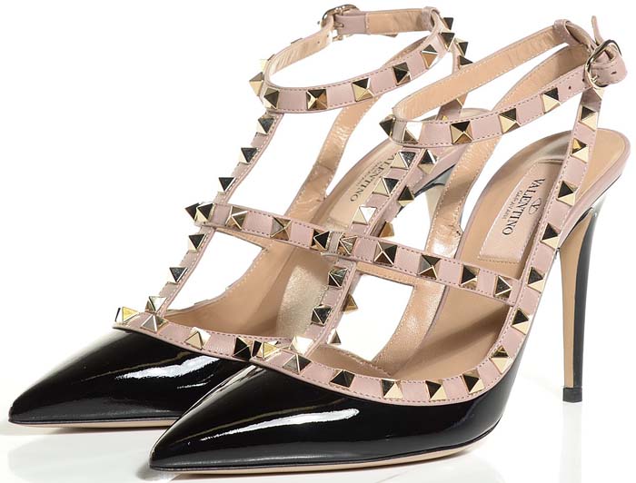 Valentino "Rockstud" Patent Pumps