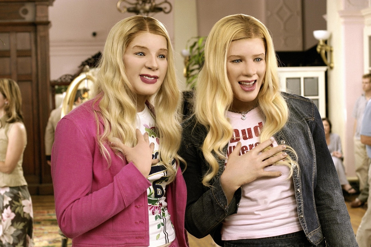 Shawn Wayans and Marlon Wayans go undercover using whiteface as women to solve a kidnapping plot in the 2004 American comedy film White Chicks
