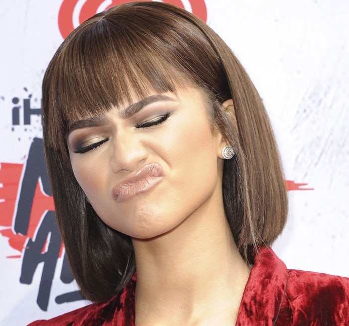 Zendaya's blunt cut bob haircut