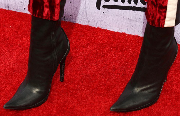 Zendaya shows off her boots from Colombian-born French designer Haider Ackermann